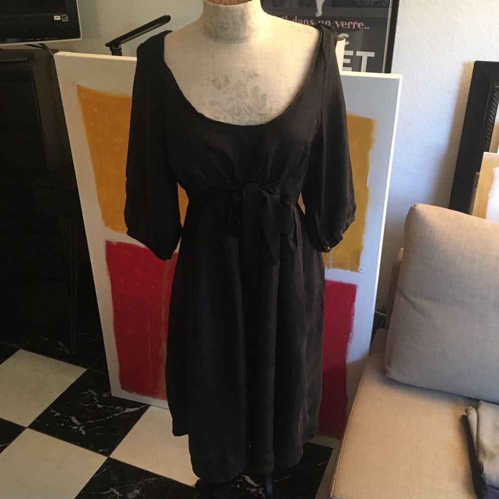 Patrick Gerard silk bow tigh dress